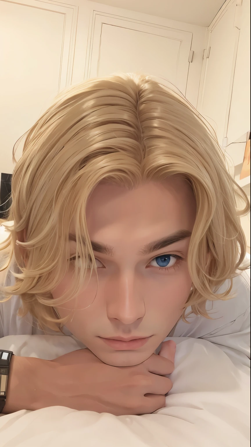 blond man