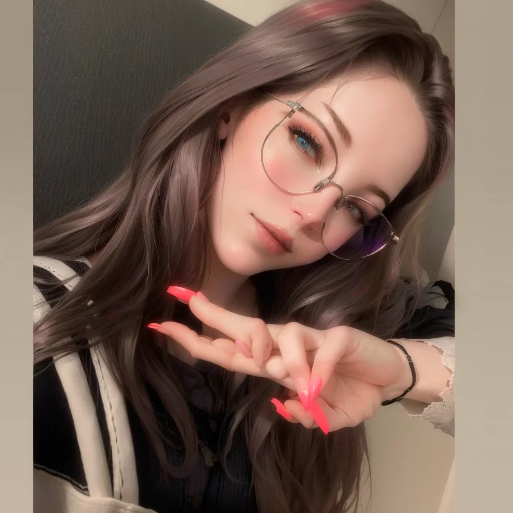 femme arafée avec des lunettes et des ongles rouges montrant un signe de paix, 18 ans, 23 ans, belle delphine, 21 ans, 22 ans, violette myers, 24 ans, , 28 ans, image de profil, angelawhite, 27 ans, vers 20 ans