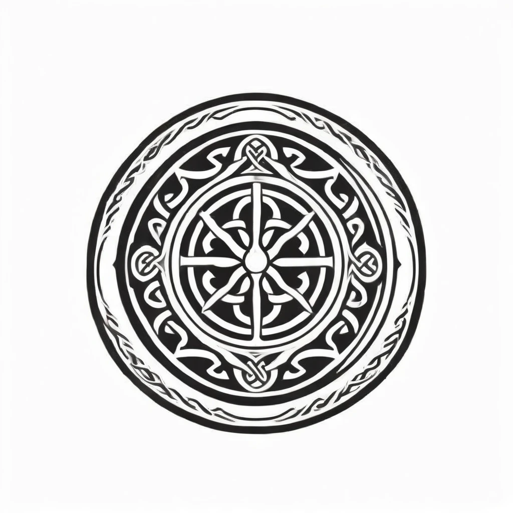 celtic style, tribal style, norse style, black and white, arcane, recovery, arcane recovery