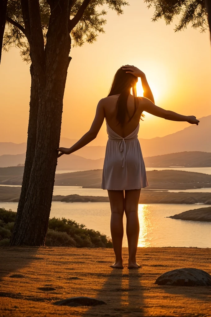 Create a high-resolution album cover with aspect ratio of 16:9 for a heartfelt worship song about drawing near to God. The image should evoke a sense of peace, spiritual connection, and healing. It should include: A serene and quiet setting, perhaps a calm, natural landscape at sunrise or sunset A subtle depiction of a figure's back in prayer or in a posture of worship, such as with hands lifted high or kneeling Gentle, warm light shining, symbolizing divine presence and comfort Soft, soothing colors, like pastels or warm tones, to convey a sense of warmth and tranquility