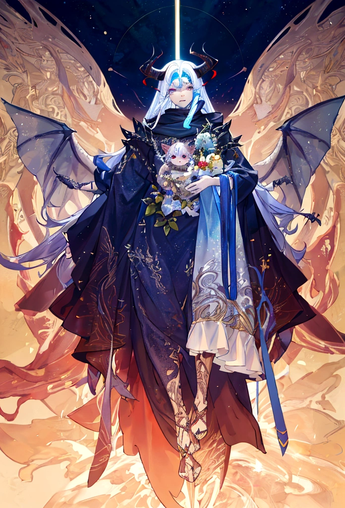 human chimera with stitches all over the body and of several different races