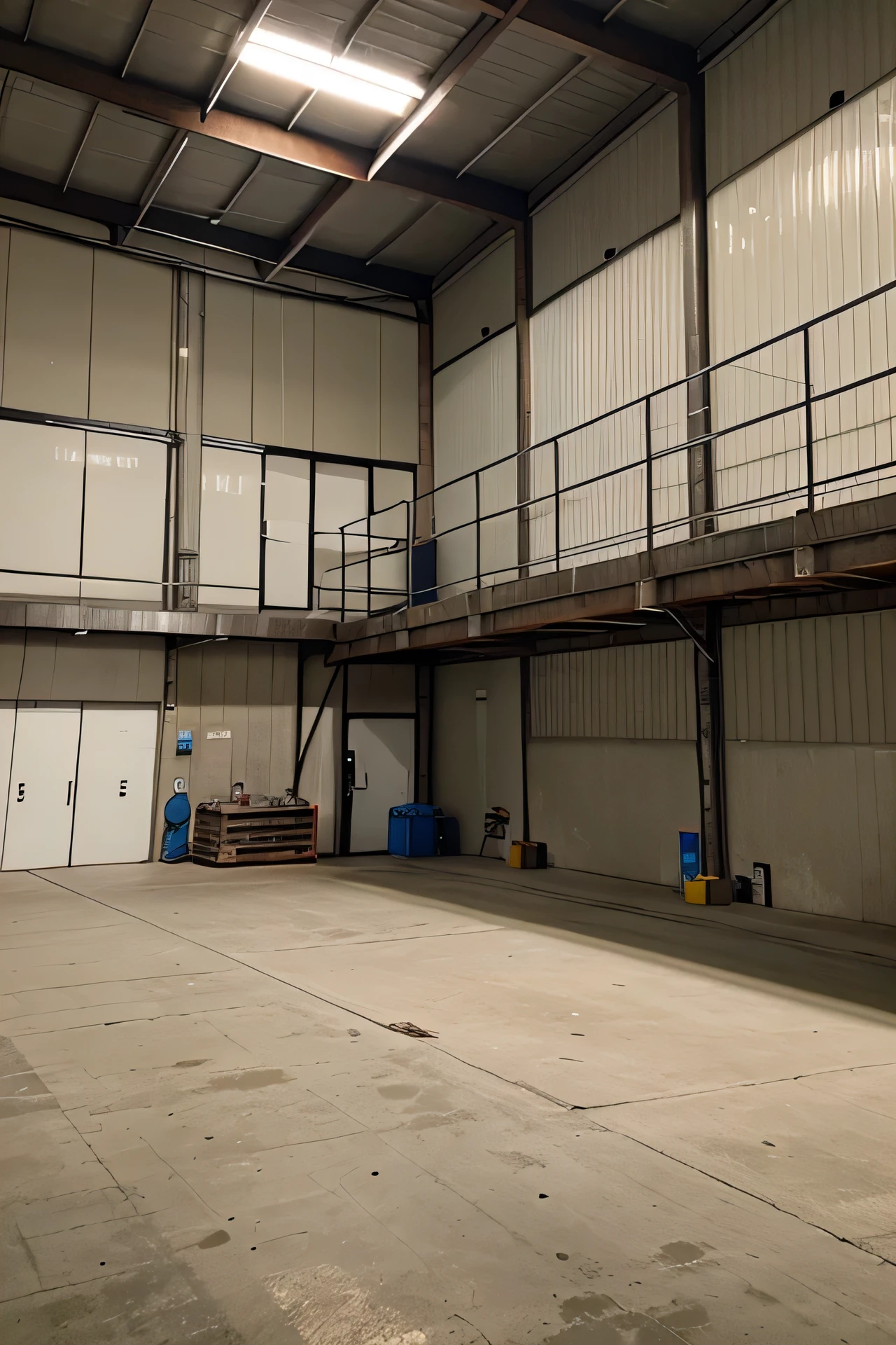 warehouse of an electrical supply and generator company.
