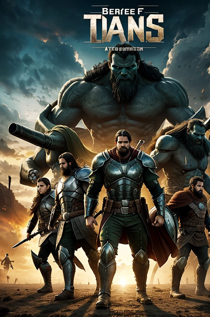 Crea un logo con el nombre Army of Titans