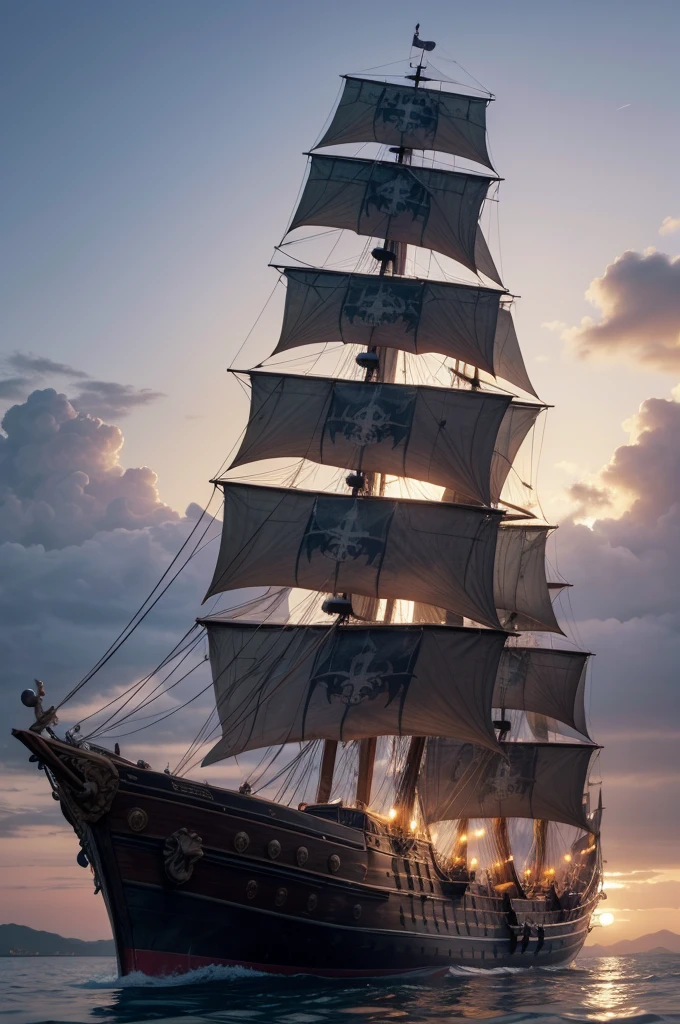 make a pirate ship commanded by unicorns