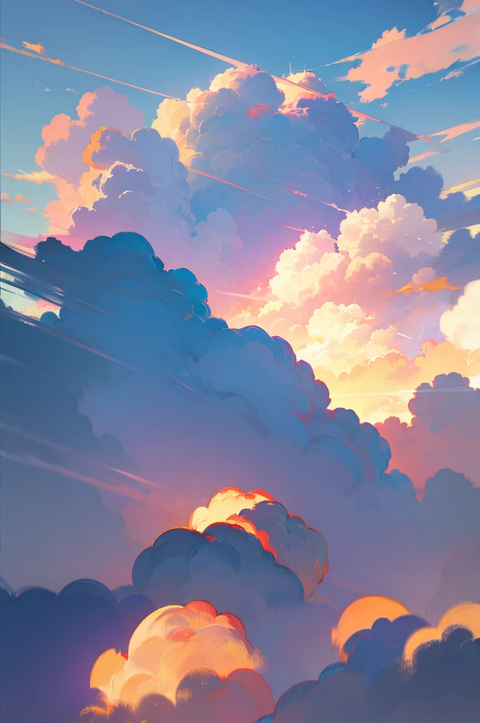 movie scene, anime style, background, clouds, ultra realistic, high quality, vibe