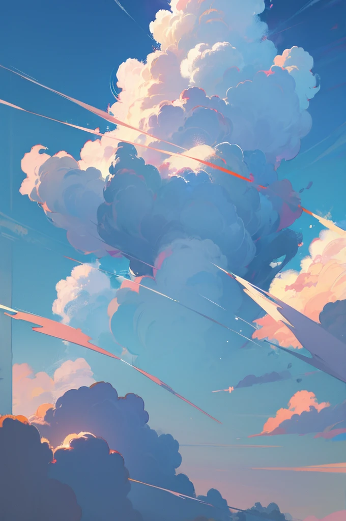 movie scene, anime style, background, clouds, ultra realistic, high quality, vibe
