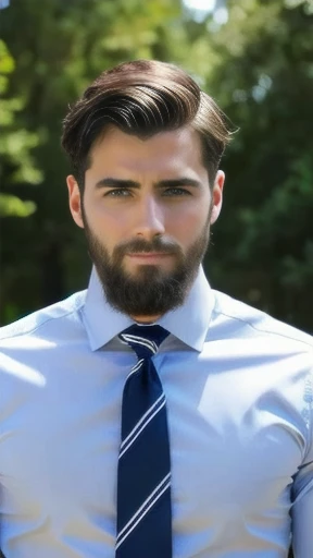 make an young Jew men focus on the face.