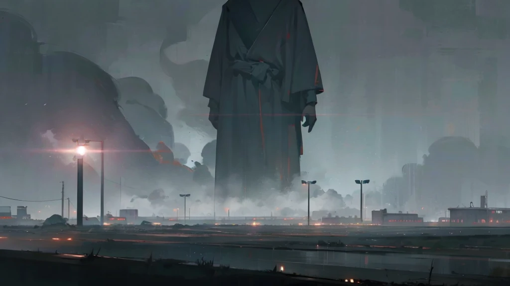 16 : 9, movie scene, dark color, enhance, high quality, misty atmosphere, no human in background, no statue
