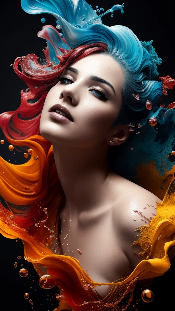 Alberto seveso art, water ink, ink water, ink cloud, alberto seveso art, loose painting style, intricate detail, sexy, erotic, cinematic lighting, octane render, 8k render, volumetric lighting