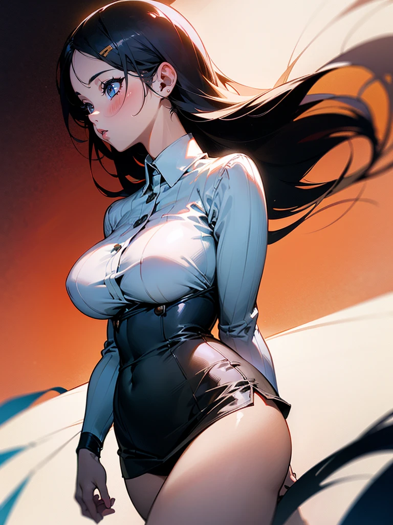 a beautiful young girl, 1girl, short skirt, tight shirt, big breasts, soft thick thighs, , photorealistic, highly detailed, 8k, hyper-realistic, cinematic lighting, chiaroscuro, warm color palette, dramatic composition, elegant, graceful, kawaii, adorable, cute