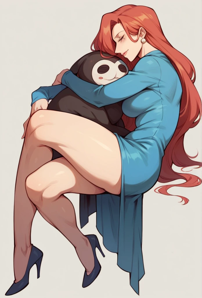 Parasoul, mature woman, long legs,sexy ,short dress ,long sleeves, ultra body-hugging dress ,semi-exposed thighs