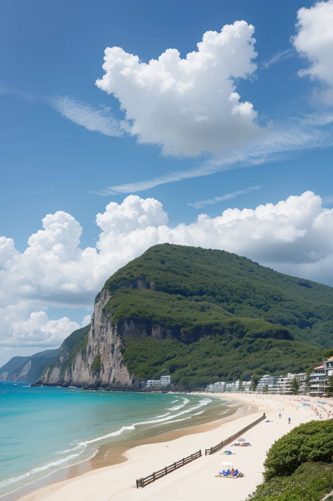 A beach with a second-class galena