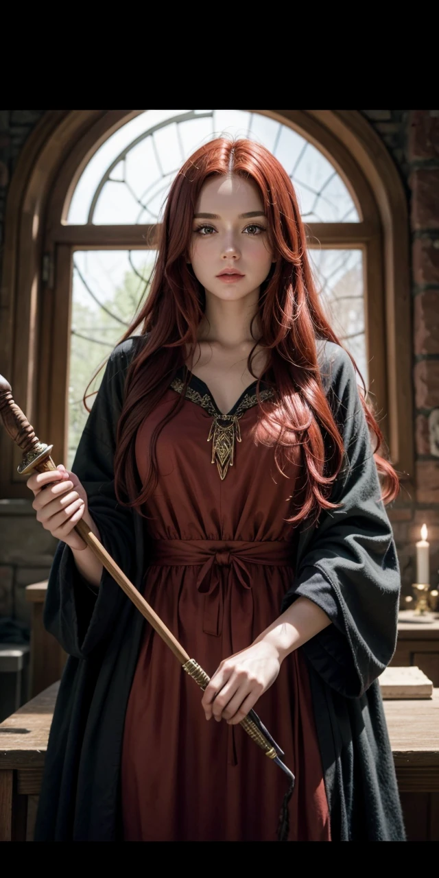 Make her hair redder, and holding a wizard&#39;s staff