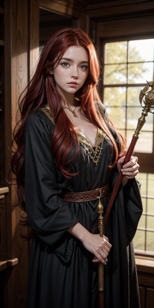 Make her hair redder, and holding a wizard&#39;s staff