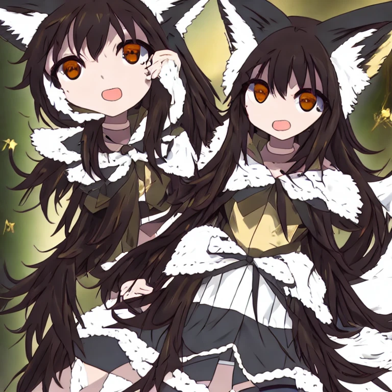 (masterpiece, best quality:1.2), 1girl, solo,fox ears,fox tail