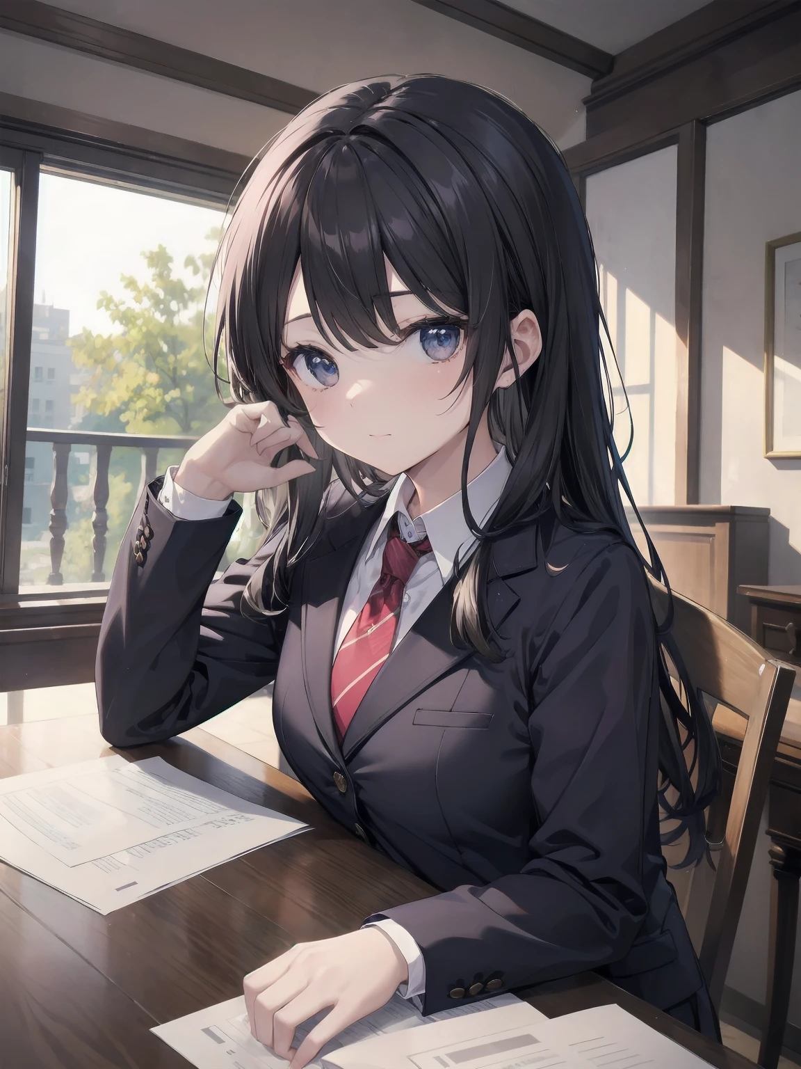 Masterpiece、Cute pose and intelligent lawyer