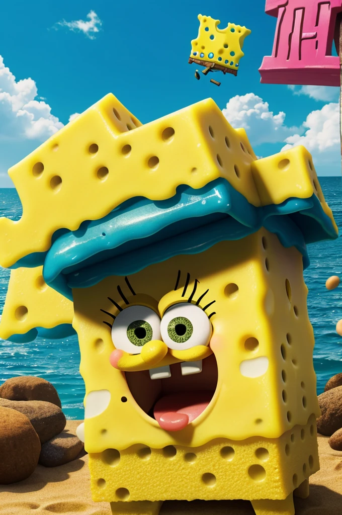 Create a spongebob movie poster