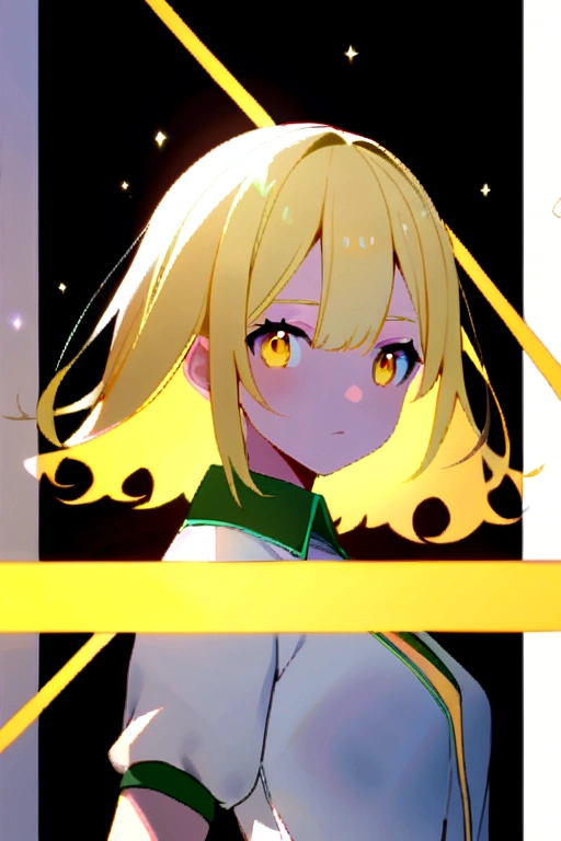 2D girl with long yellow hair