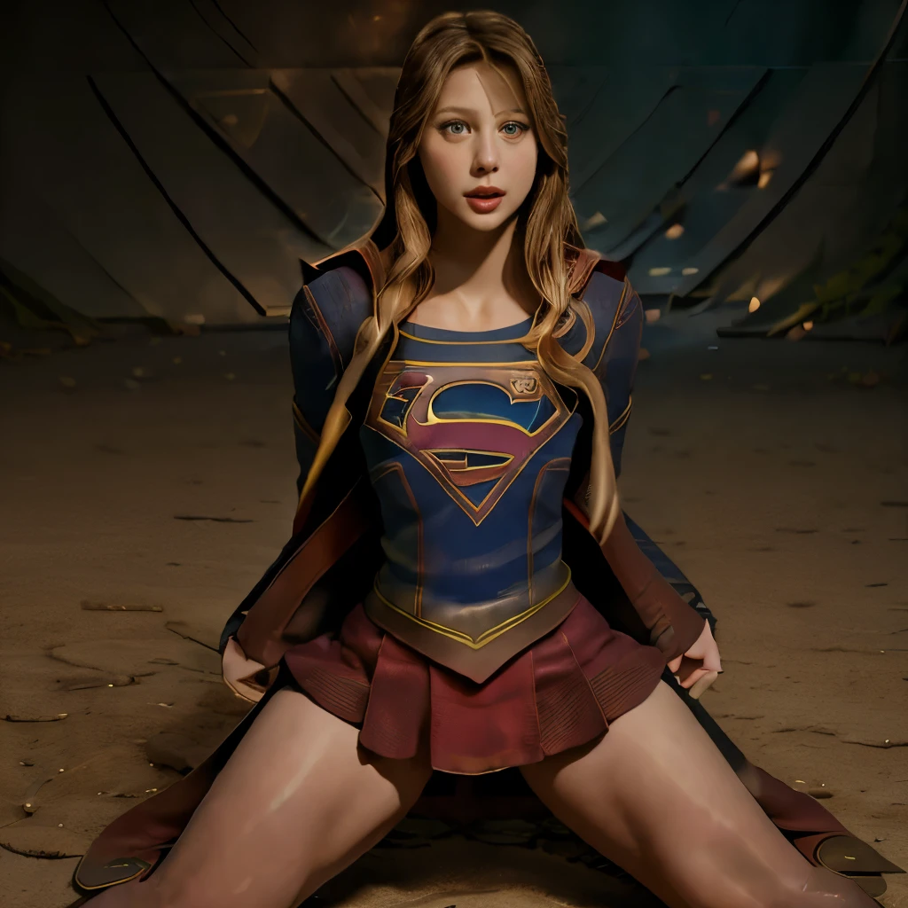 a handcuffed super girl getting raped by an evil squirting, space, space ship, futuristic, bdsm, bondage, , , forced, sexual intercourse, handcuffed, restrained, tattered red skirt, highly detailed face, beautiful face, melissa benoist as supergirl,