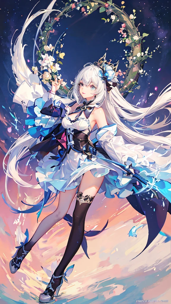 Most beautiful age girl with very long white hair. Has the powers of Fuli of The Remembrance.