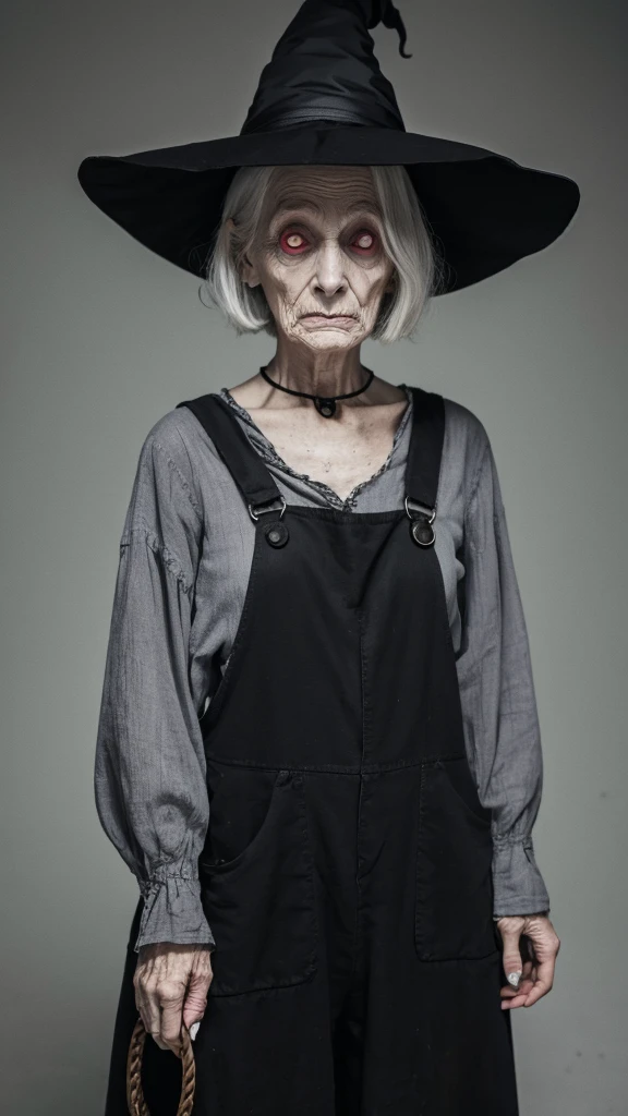 witch Pale old woman ugly Odd Eye Creepy Overall dim
