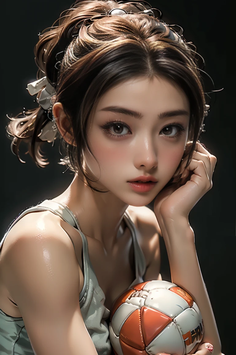 masterpiece, highest quality, Highest image quality, High resolution, photorealistic, Raw photo, 8K, ((high jump athlete, bend backward on the rod))
