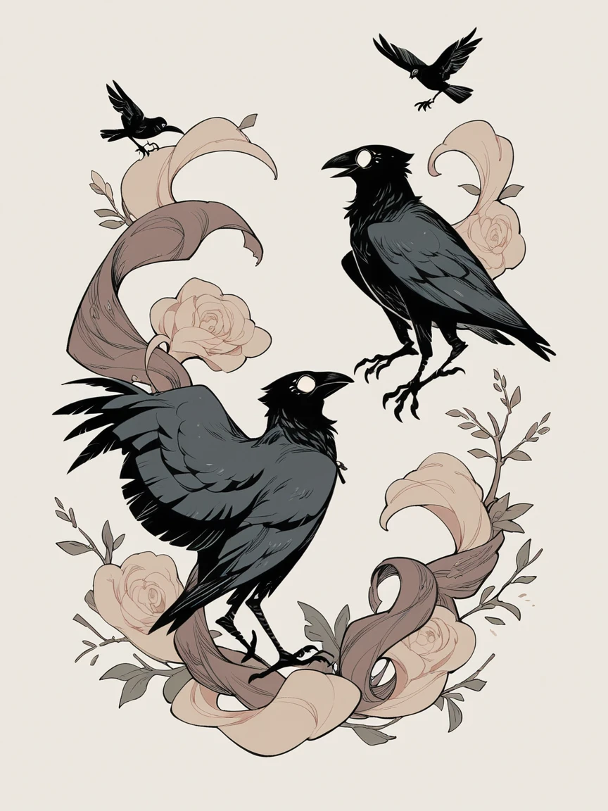 boy and a crow