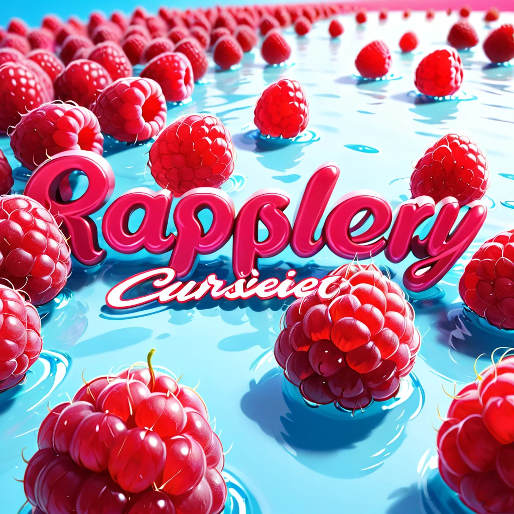 「Raspberry!」 cursive cute logo design, correct spelling, sharp focus, vivid colors, pop, modern, sophisticated and eccentric, full of vitality, lively, minimalist, high quality, detailed, (best quality,4k,8k,highres,masterpiece:1.2), ultra-detailed, (realistic,photorealistic,photo-realistic:1.37)