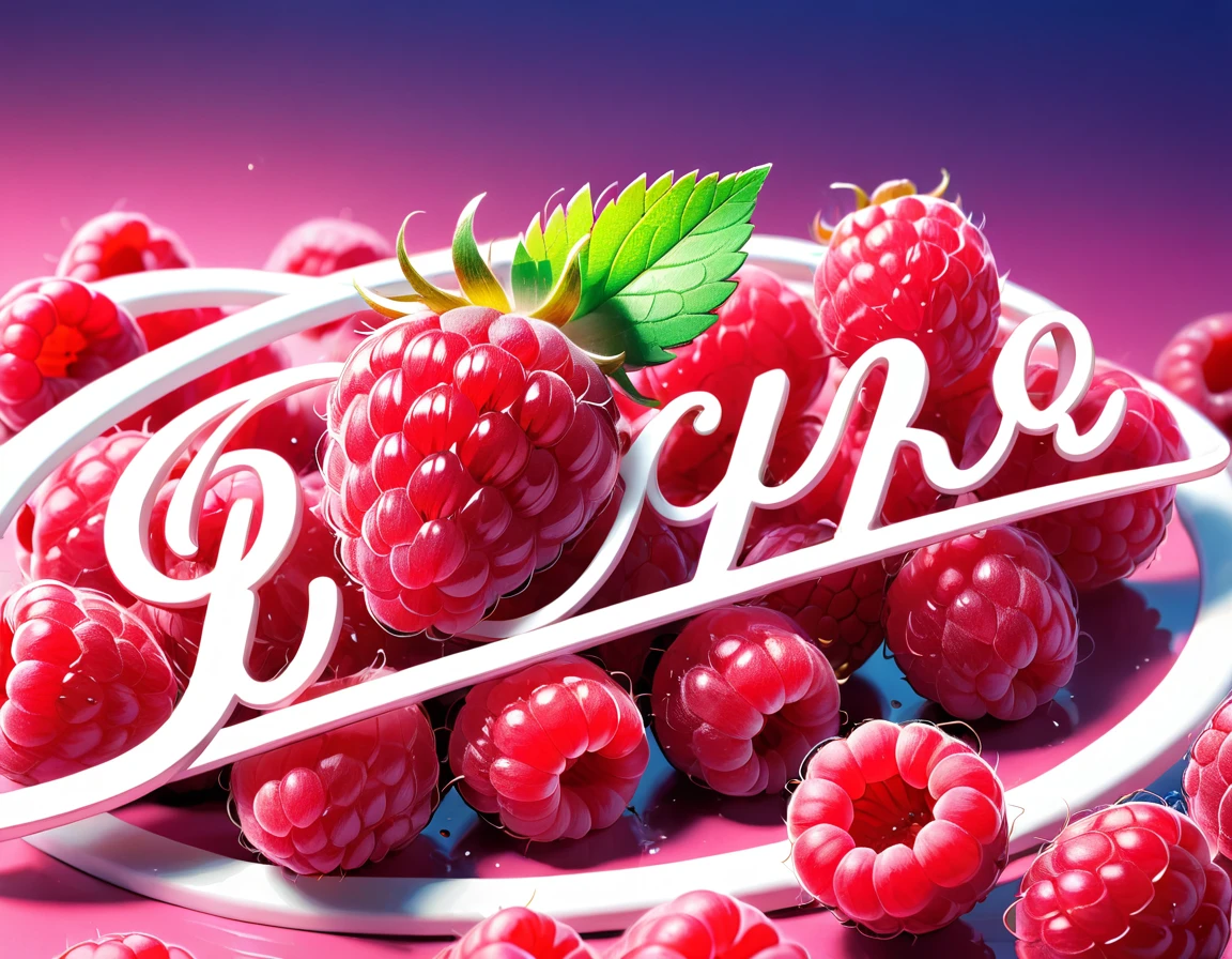 「Raspberry!」 cursive cute logo design, correct spelling, sharp focus, vivid colors, pop, modern, sophisticated and eccentric, full of vitality, lively, minimalist, high quality, detailed, (best quality,4k,8k,highres,masterpiece:1.2), ultra-detailed, (realistic,photorealistic,photo-realistic:1.37)