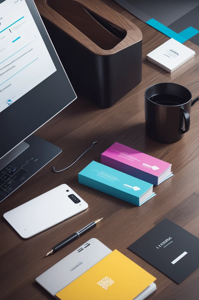 create a logo for LINARIC written company with colors