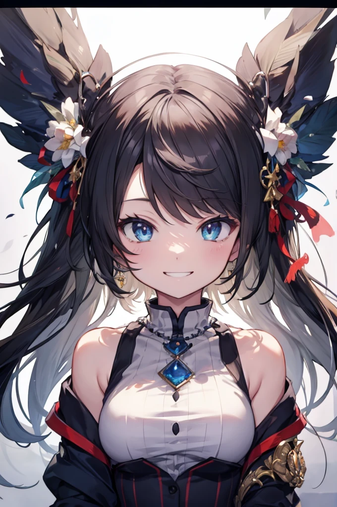 Concept Art、masterpiece、smile、Upper Body、high resolution、Grin