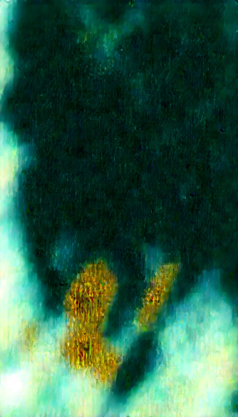 score_9, score_8_above, score_7_above, score_6_above, BREAK, MaloSCPXL, hairy den, hairy female, body fur, black fur, head skull, white eyes, bright Eyes, black sclera, black fur, wide, hair between the eyes, animal ears, rear tail, big breasts, orange jumpsuit, Alone, standing, looking at the viewer, inside
