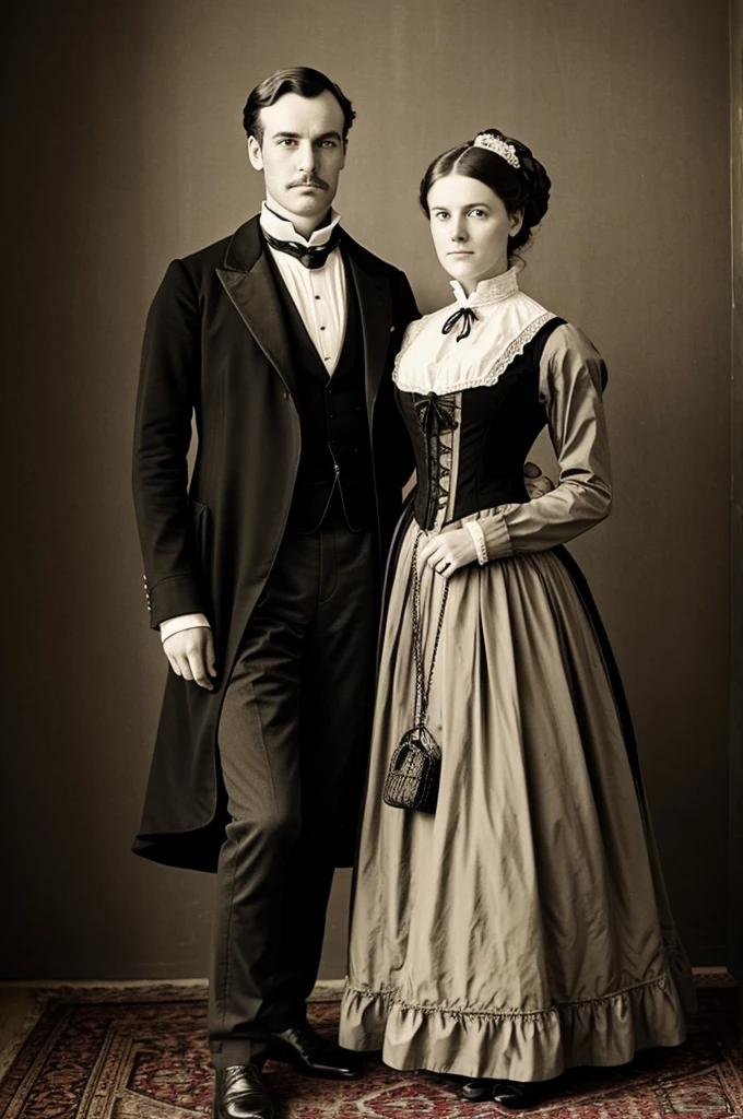 Photo with my husband, victorian style 