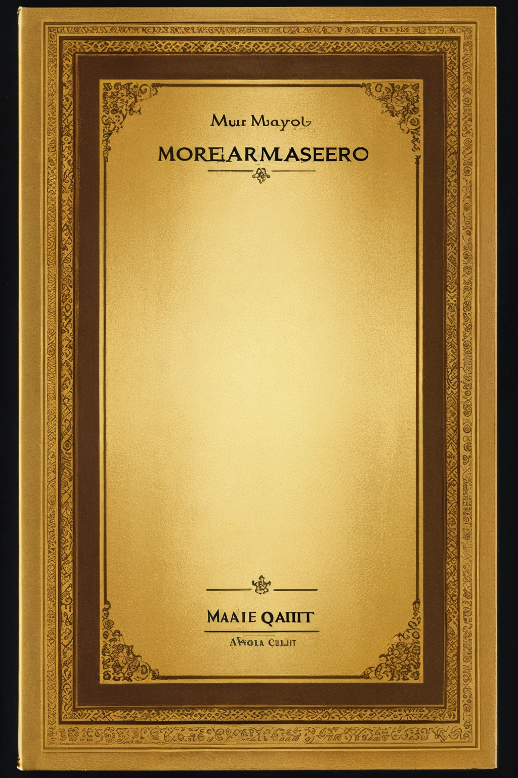 ((Best Quality)), ((Masterpiece)), (detailed) the back cover of a book
