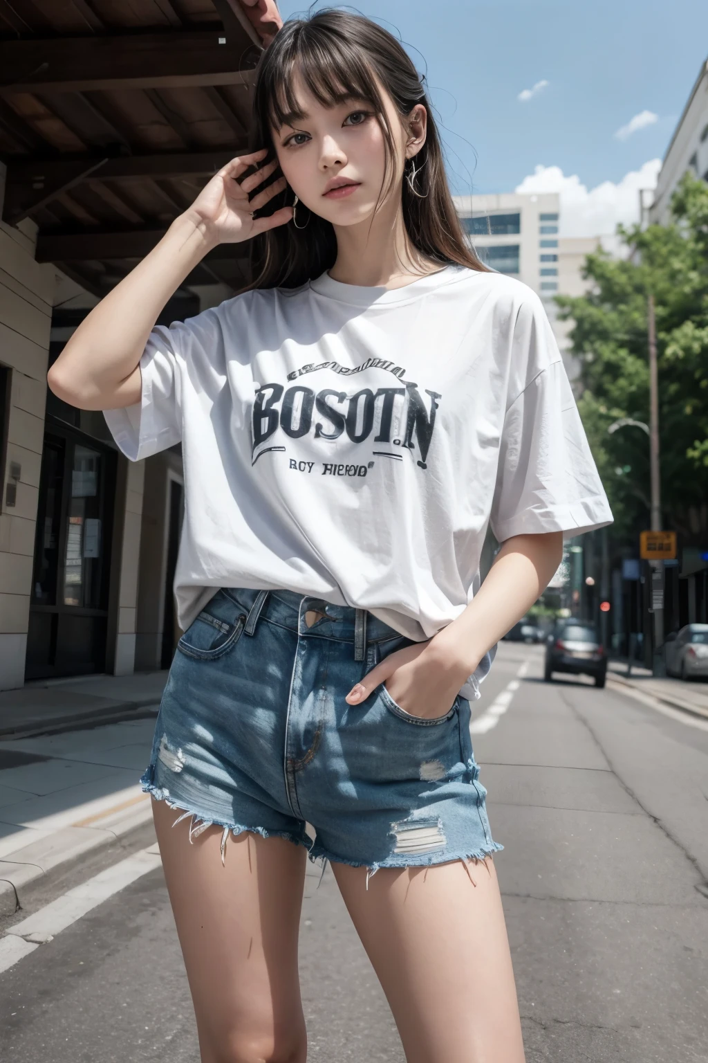 model t shirt white 