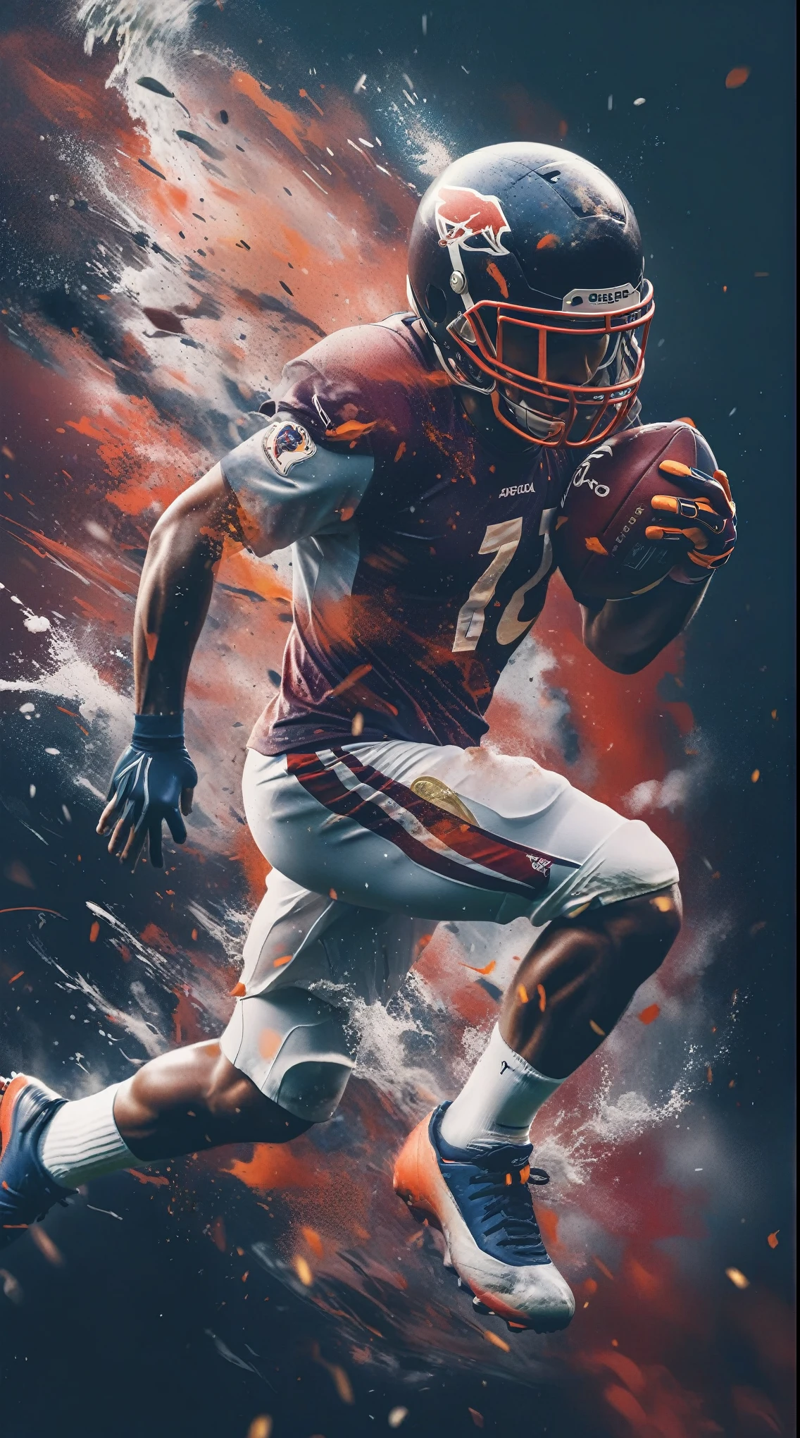 arafed image of a soccer player running with a ball, phone wallpaper, phone wallpaper, hq 4k phone wallpaper, phone wallpaper hd, iphone wallpaper, Amazing wallpapers, soccer player, Inspired by Ryan Barger, Imitating the style of Kyrill Kotashev, hd phone wallpaper, phone wallpaper, 4k vertical screen wallpaper, 4k vertical screen wallpaper