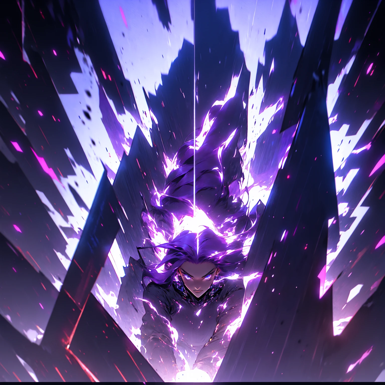A card border UI,Modern urban minimalist style,Suspense style,Character profiles。Leave a square blank space in the middle,There is a ruby under the bezel。Parchment backing,There are blood stains on it。Black and White、yellowish、Lilac main color。