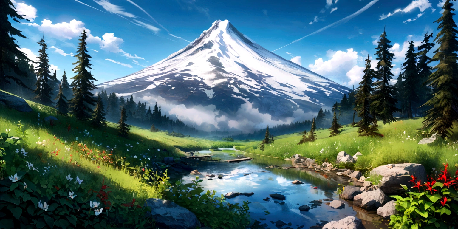 red chili, basil, mt hood, Magnificent view，Forest mountain landscape photography，Nature，It just rained，Bushes in the moonlight，Turquoise blue water，Megaliths of various shapes，Alpine cliffs，1 white Phalaenopsis orchid，Minimalist cyan black and white gray tones，foggy sky，Nightmare vision， Dark fantasy plot，Perfect and excellent composition，8K resolution，the detail，Rain trails，dampness，water stain，very wide angle shot，Jack Guzman's environmental art photography，realisticlying，cinematic compositions，Volumetriclighting，vividness, A detailed, stunning skies, Colorful clouds float，true to life, Pubic area is clear, flawless perfection, Digital SLR, 16K, 1024, 2048, 4096, A detailed, Sharp, best qualtiy, high qulity, absurderes，unmanned background，The is very detailed、Detailed lighting shadows，Trends on ArtStation、iintricate、high detal、dramaticidjourney Art（Volumetriclighting：1.2）hdr shot。（Faraway view，Super deep view，ultra-wide-angle，Microfocal length lens：1.2）（realisticlying：1.4）tmasterpiece、high high quality、Beautiful photography、globalillumination、