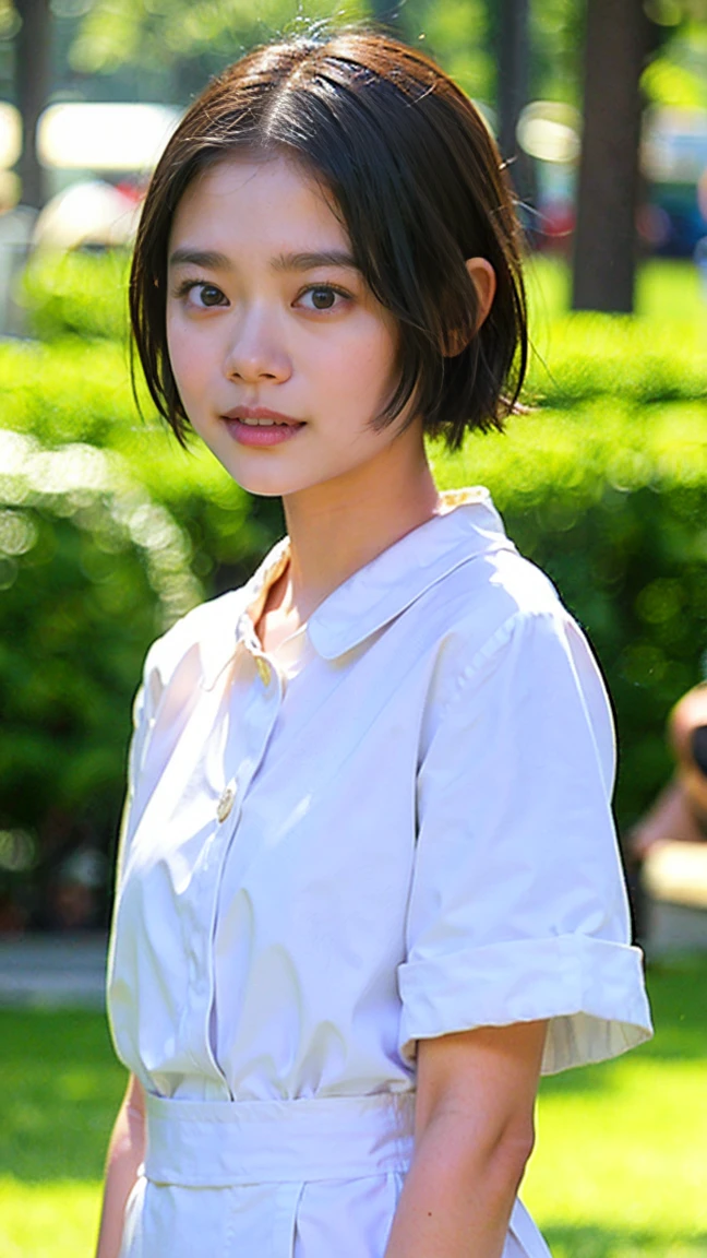 (8k、RAW Photos、highest quality、masterpiece:1.2)、(Realistic、Realistic)、1 Japanese girl、(((25 Years Old)))、(Short hair)、((Black Hair))、((Naked))、((Petite Woman))、skeletally correct