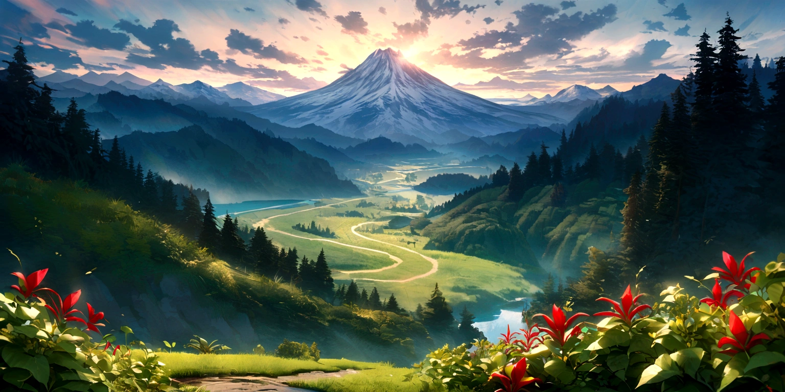 giant red chilis, basil, mt hood, Magnificent view，Forest mountain landscape photography，Nature，It just rained，Bushes in the moonlight，Turquoise blue water，Megaliths of various shapes，Alpine cliffs，1 white Phalaenopsis orchid，Minimalist cyan black and white gray tones，foggy sky，Nightmare vision， Dark fantasy plot，Perfect and excellent composition，8K resolution，the detail，Rain trails，dampness，water stain，very wide angle shot，Jack Guzman's environmental art photography，realisticlying，cinematic compositions，Volumetriclighting，vividness, A detailed, stunning skies, Colorful clouds float，true to life, Pubic area is clear, flawless perfection, Digital SLR, 16K, 1024, 2048, 4096, A detailed, Sharp, best qualtiy, high qulity, absurderes，unmanned background，The is very detailed、Detailed lighting shadows，Trends on ArtStation、iintricate、high detal、dramaticidjourney Art（Volumetriclighting：1.2）hdr shot。（Faraway view，Super deep view，ultra-wide-angle，Microfocal length lens：1.2）（realisticlying：1.4）tmasterpiece、high high quality、Beautiful photography、globalillumination、