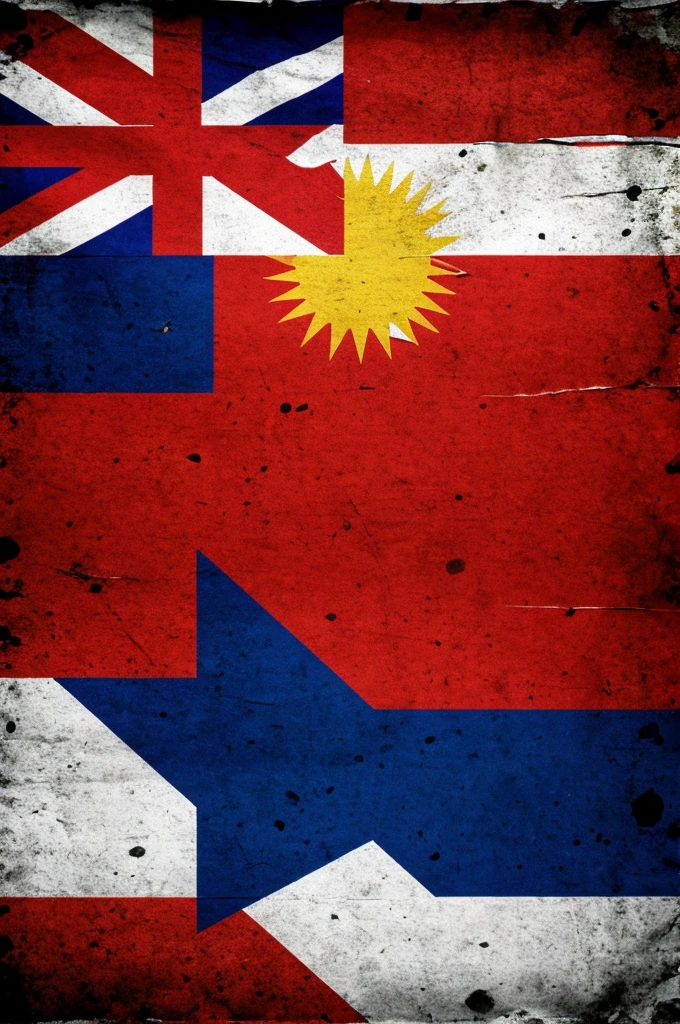 makes a flag of Chile with the territory on top