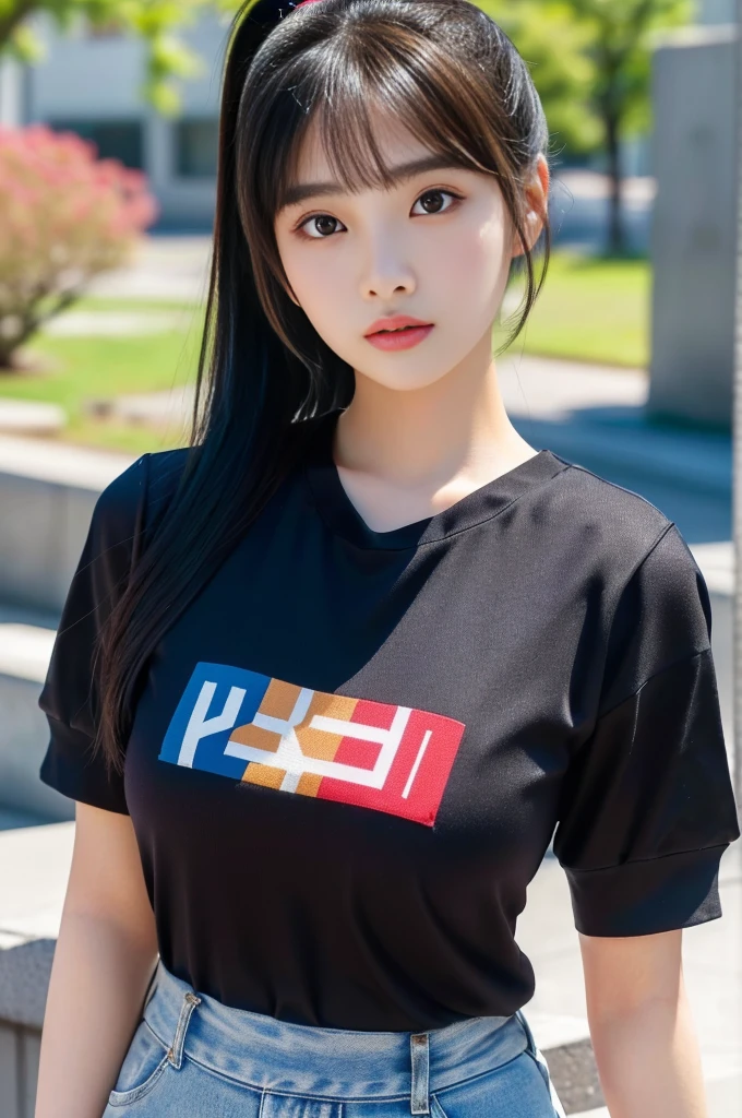High school student wearing basketball clothes No bra or panties