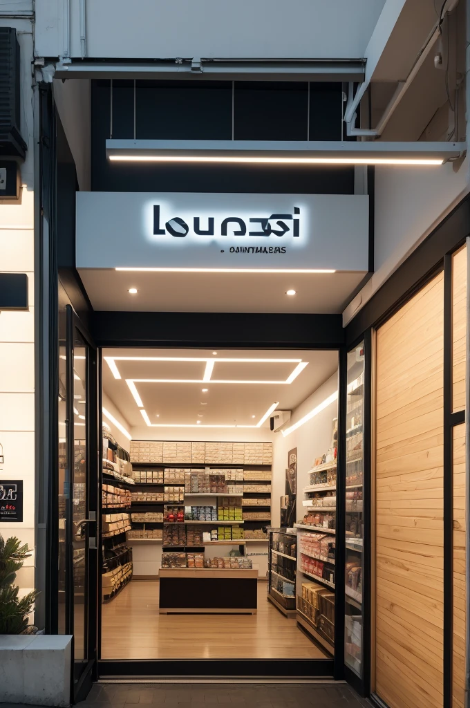 Create a modern logo for a store called “Luz Variedades” that delivers to home