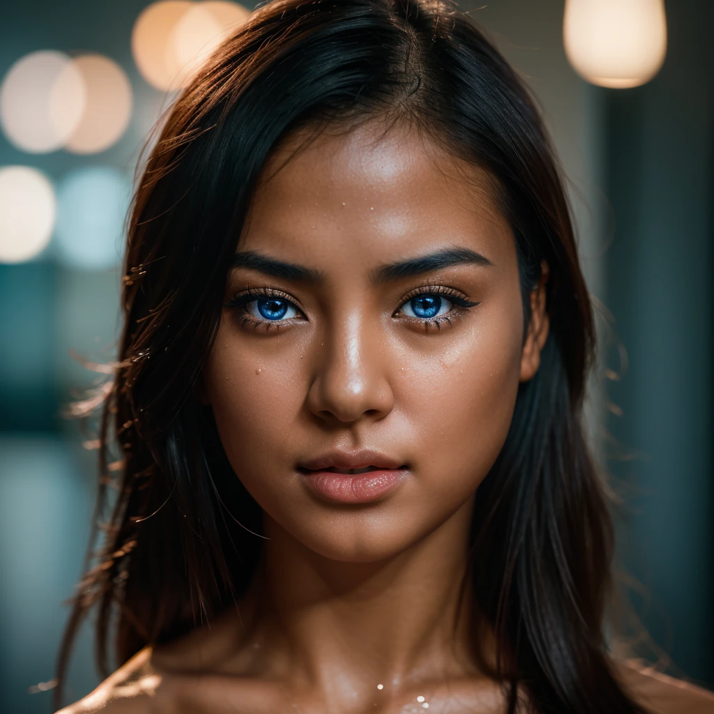 Beautiful asian girl with red lips, Her eyes shone like dreamy stars, glowing blue eyes, beautiful and detailed eyes, details very perfect body, RAW photo,(high detailed skin:1), (realistic, photo-realistic:1.37), ultra high res, professional lighting , 8k uhd, dslr , high quality, film grain, Fujifilm XT3, RAW photo,, RAW photo,(high detailed skin:1), (realistic, photo-realistic:1.37), ultra high res, professional lighting , 8k uhd, dslr , high quality, film grain, Fujifilm XT3, RAW photo,