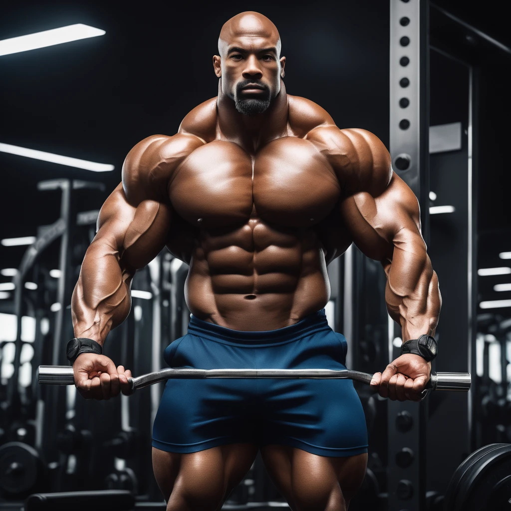 real photo of Blaoo, bodybuilder, working out, pumping some irons, best quality, ultra detailed, 8k cg unity wallpaper