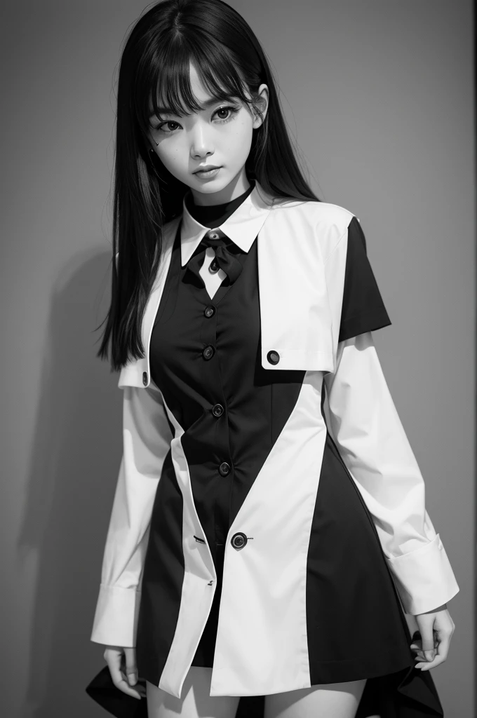 black White