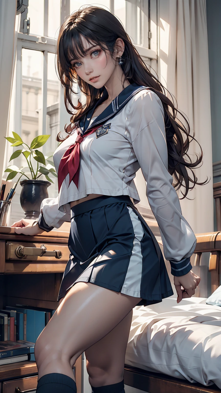 (masterpiece), (Highest quality), (Official Art, Very detailed CG ユニティ 8k 壁紙), (Very detailed), ((Absurd)), One person, Mid Shot, (Exquisite facial features),(Seraphim:1.3) ((software)),((Clear hands)), ((White knee socks without shoes)),Aqua Eye, Colored contact lenses, Stars in my eyes, (((Colorful Bubbles))), Colorful glass, (Album cover)