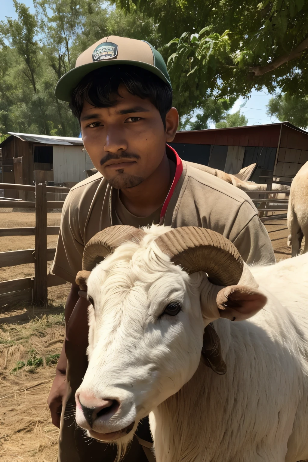 Ram worked on a farm every day, facing some tough challenges because some people treated him differently.