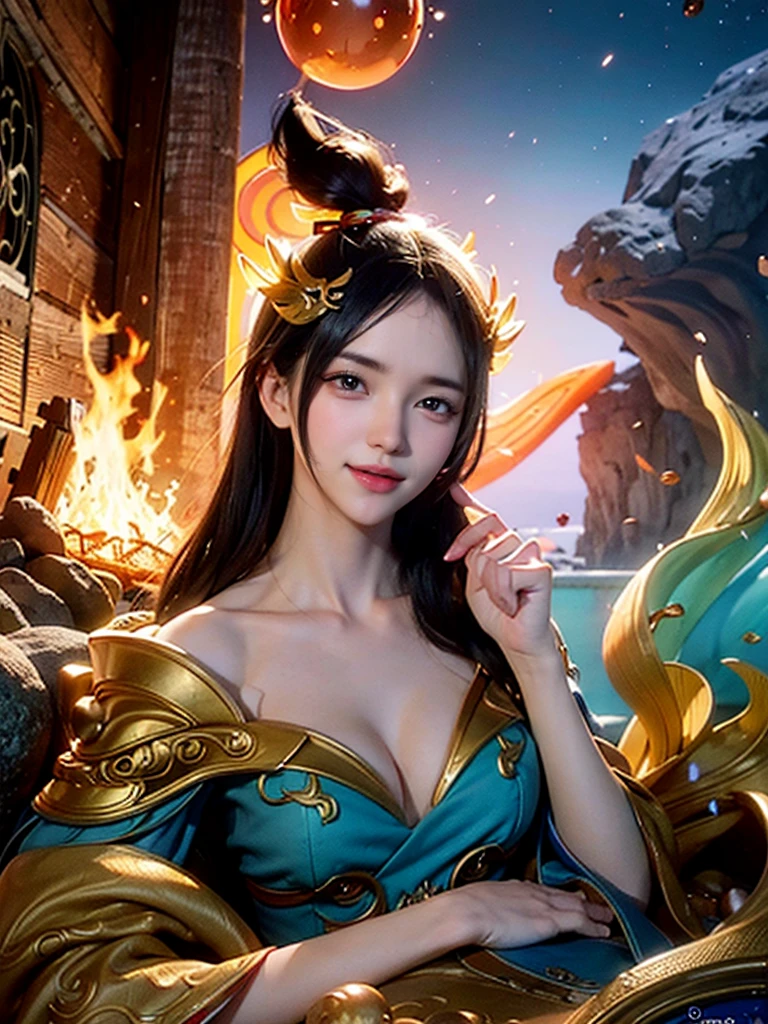 modelshoot style, (extremely detailed CG unit 8k wallpaper), A chaotic storm of intricate liquid smoke in the head, Stylized abstract portrait of pretty, skin wet,Koi,Koi bonito |,Bandas Koi,carp,Strangely shaped corals,Ocean floor,Beautiful coral reef in the background,rockery,Marine life,author:Petros Afshar, ross tran, Tom Baleia, peter mohrbacher, art germ, vidro quebrado, ((bubbly underwater scenery)) The octane rendering of radiant light is highly detailed