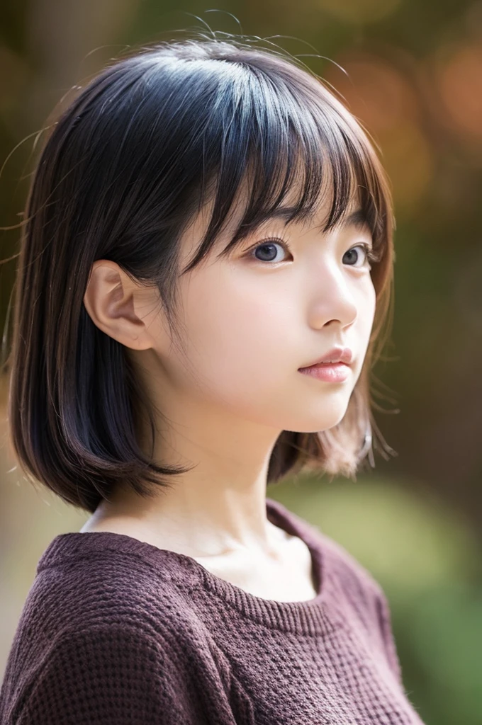 I want a profile picture of a Japanese girl, very detailed and realistic photo